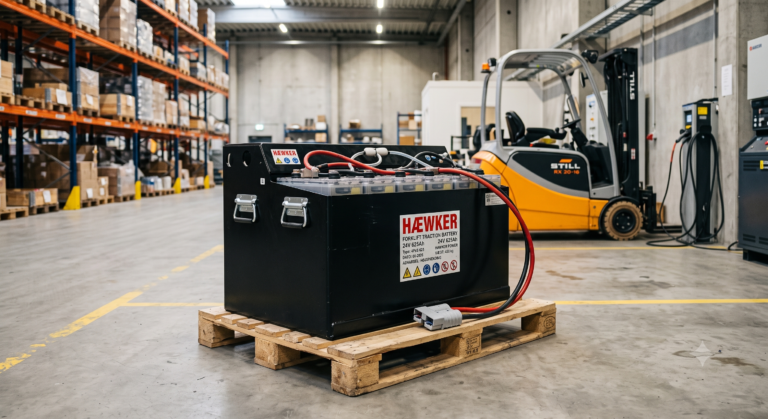 gaffeltruck batteri